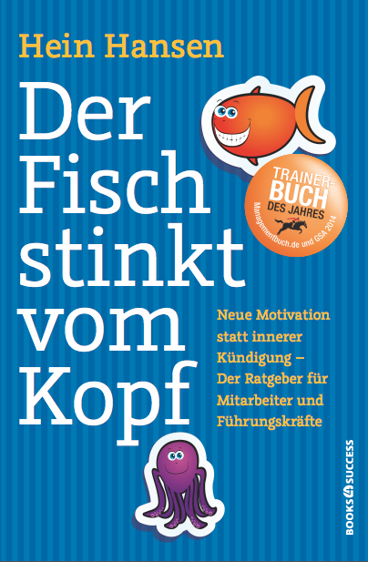 Buchcover Der Fisch stinkt vom Kopf mit dem Siegel Trainerbuch des Jahres