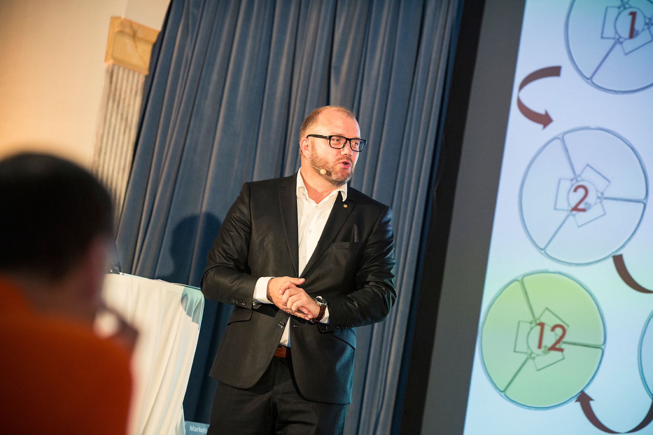 Michael Ehlers bei einer Business-Keynote